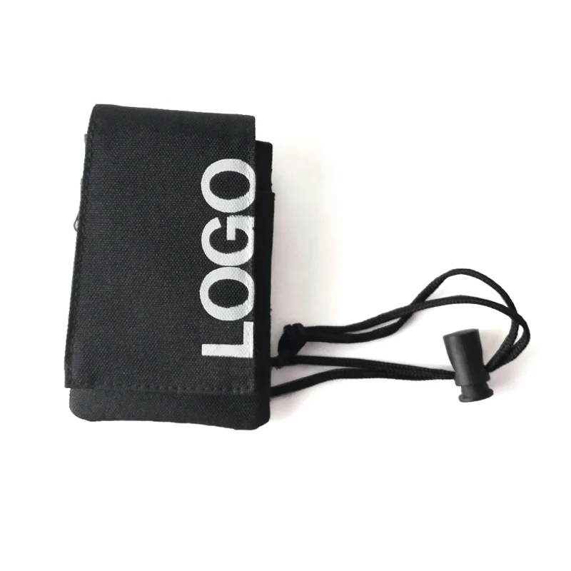 Nice looking necklace cardholder canvas soft card case organizer promotional gift