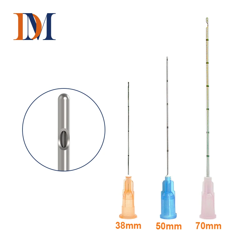  Корейская инъекционная Гиалуроновая кислота медицинская тупая игла cannula наполнитель размеры