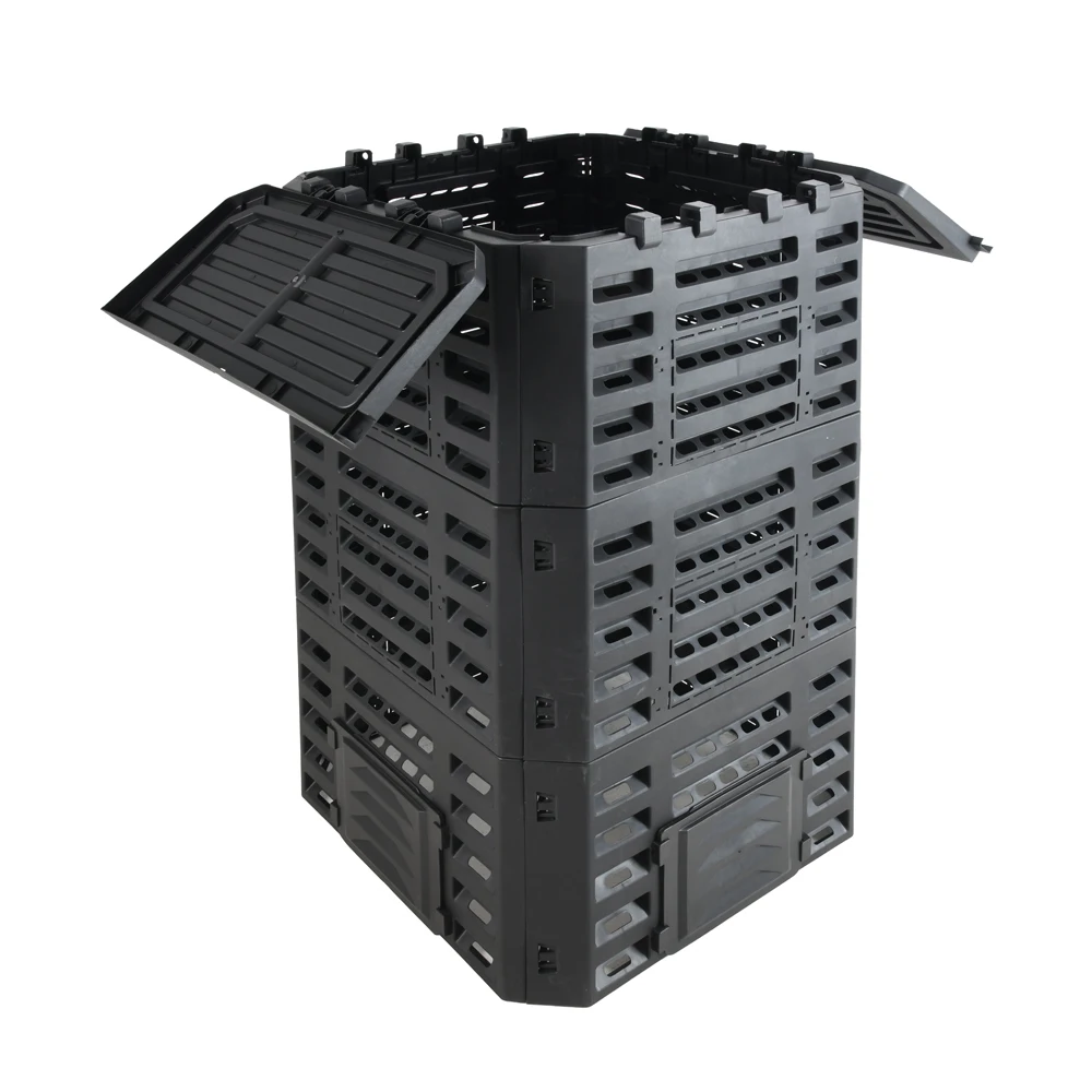Vertak 500L UV resistant organic waste composter can be spliced 100% PP garden compost bin outdoor