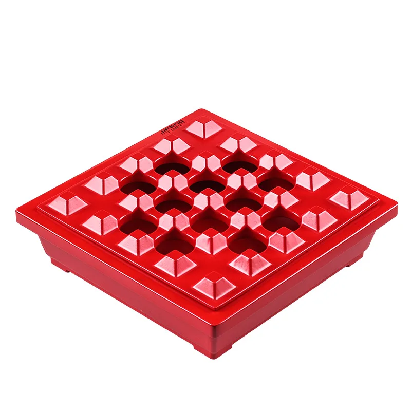 Luxury Creative Cigar Ashtray Fashion Metal Cigar Ashtray Multi Seats Square Ashtray For Cigar