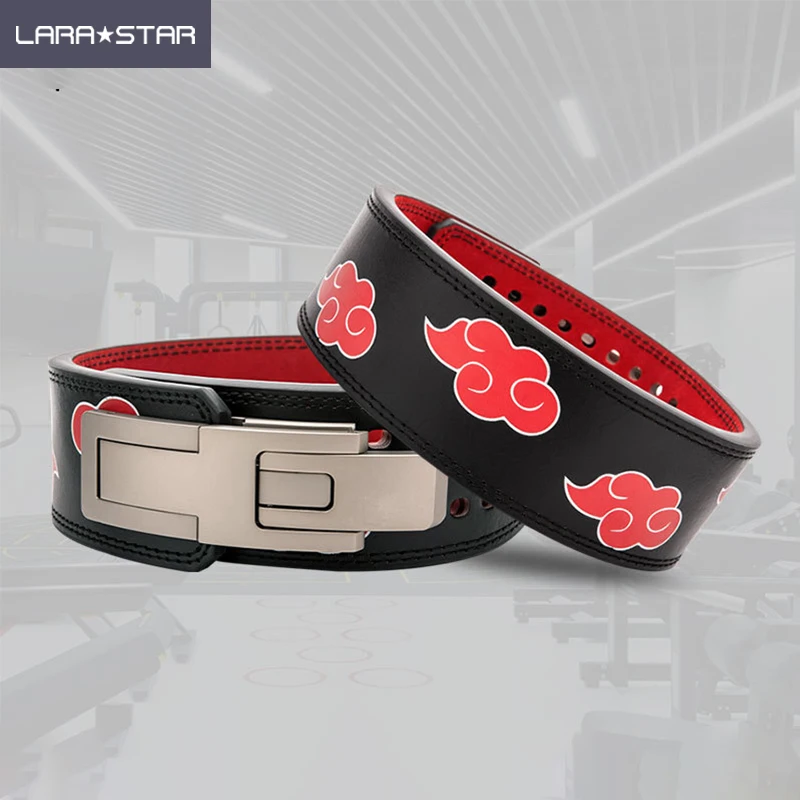 GJZ09011 Powerlifting Lever Gym Belt Heavy Duty Genuine Leather Belts for Squats Deadlifts Lever Belt