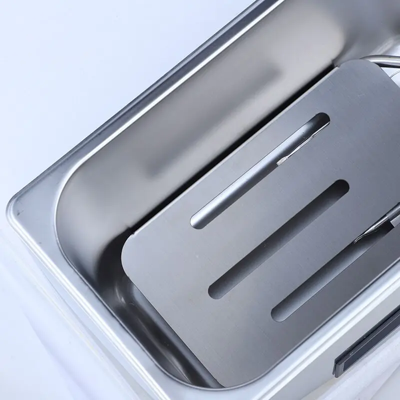 Household Manual Power Source 3L Stainless Steel Electric Deep Fryer Hot Dogs Small Chips Square Basket Small Potato Fryer US