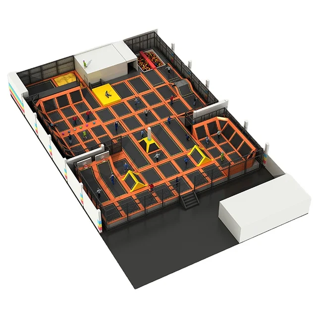Wholesale  Indoor Trampoline Park Customized Design Adventure Park Kid& Adult Trampoline Park for Sale