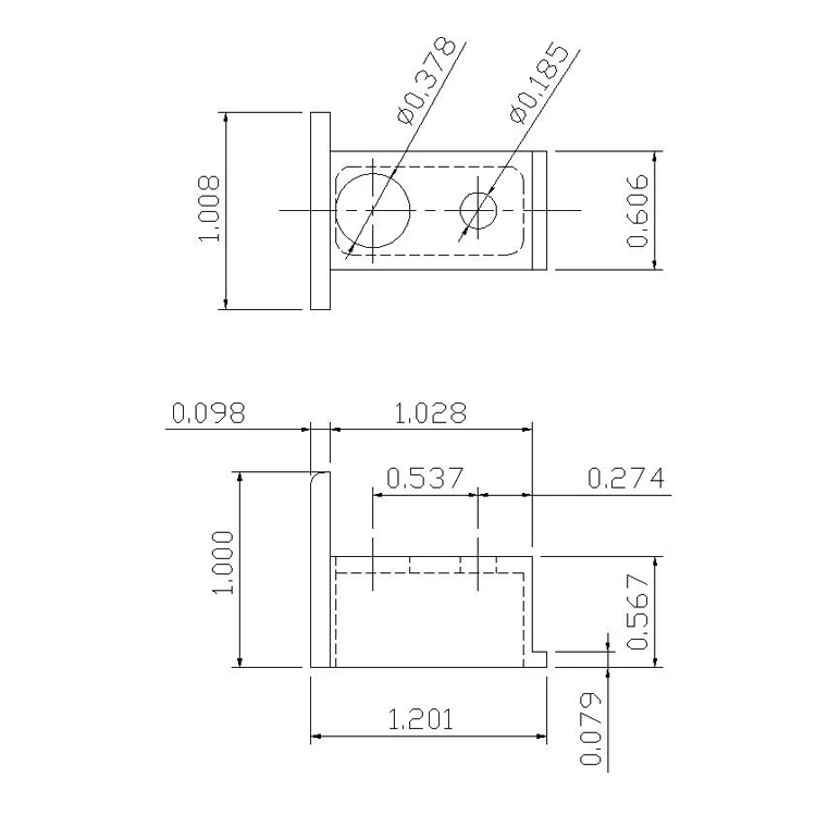 American Style Plastic Rail Connector Window Accessories 2996-L/R