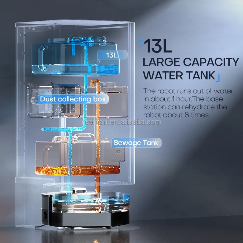 Durable Automated Return Charging Floor Sweeper Robot Is Use For Hospital Home Cleaning Mopping Robot UVC Robot Cleaning