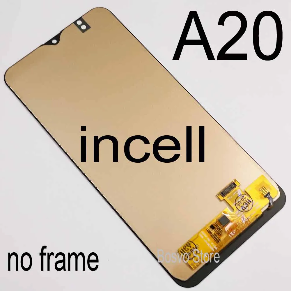 For samsung A20 LCD A20e A202 A202F A202DS screen display with touch digitizer assembly INCELL