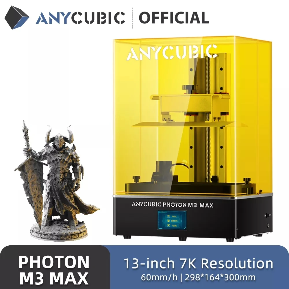 ANYCUBIC Photon M3 Max 13.6 Inch 7K Monochrome Screen Larger Resin 3d Printer 298*164*300mm LCD 3d printer