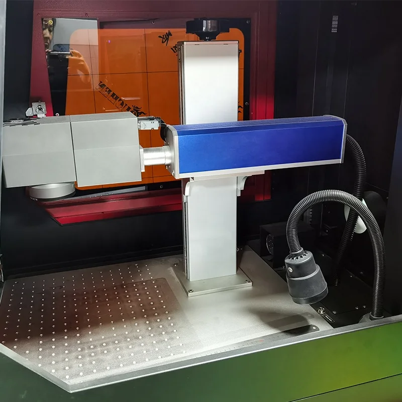 3D Fiber Laser Engraving Machine Curved Surface Dynamic Focusing 50w fiber laser marking machine