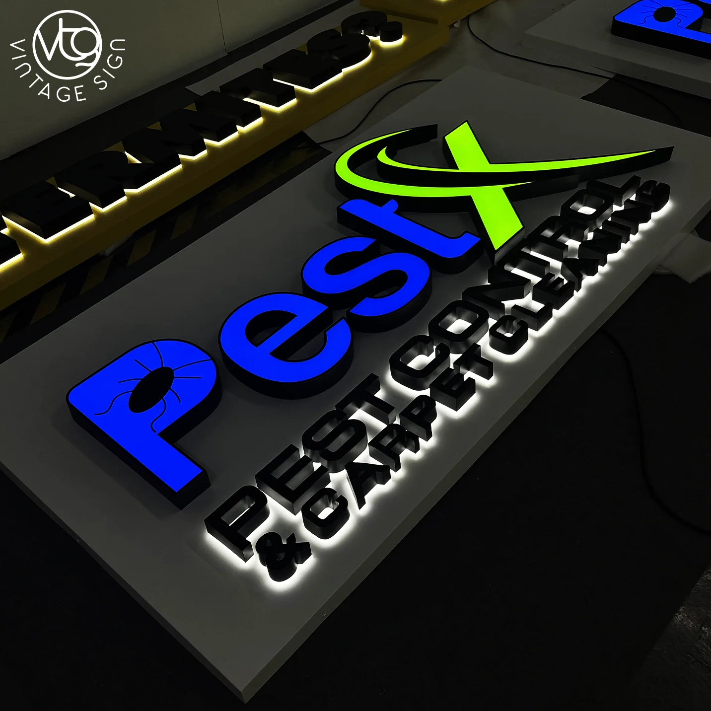 Custom Illuminated Signs Light Forntlit Channel Led Letter Sign Advertising Letters Front Letter Business 3d Led Company Sign