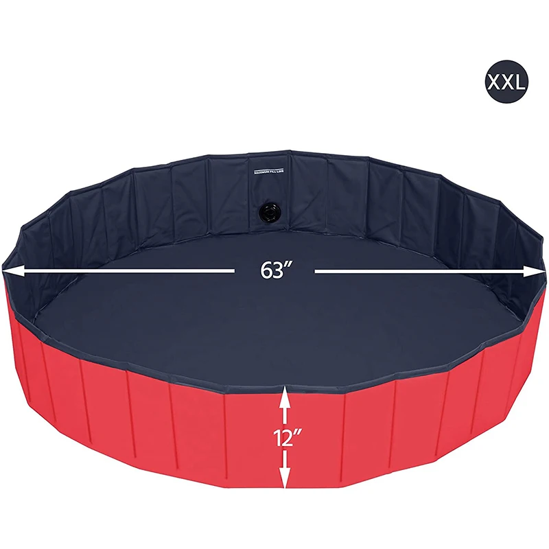 Foldable Pet Bathing Pool Dog Bath Swimming Pool Kids Bath Tub Kiddie Swimming Dog Swimming Pool