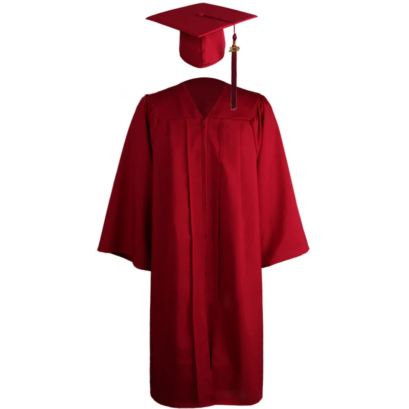 Customized 2022 Classic American School Uniforms Sets University Graduation Gowns For Adults