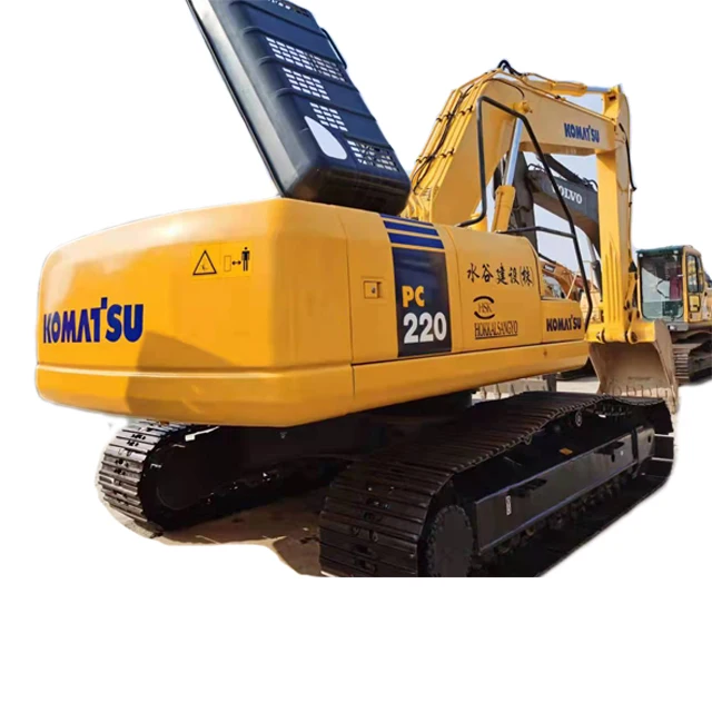 Used Komatsu PC 220-7 Amphibious Excavator Equipment Intact Performance Strong Good Selling at Low Price