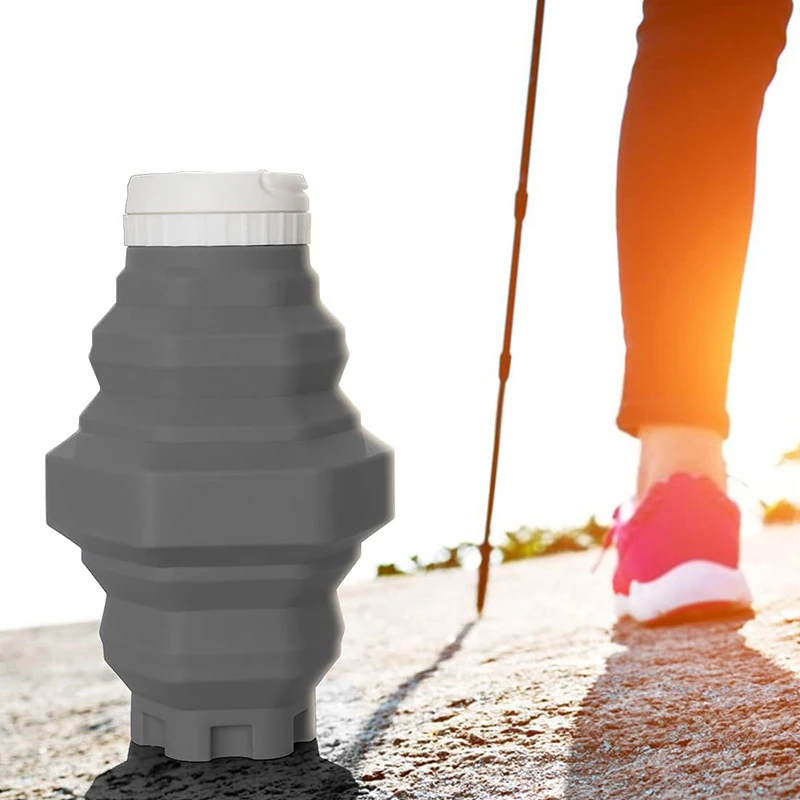 Custom Logo Collapsible Travel Cup Sports Outdoor Silicone Cup Silicone Collapsible Cup Gallon Drink Bottle Water