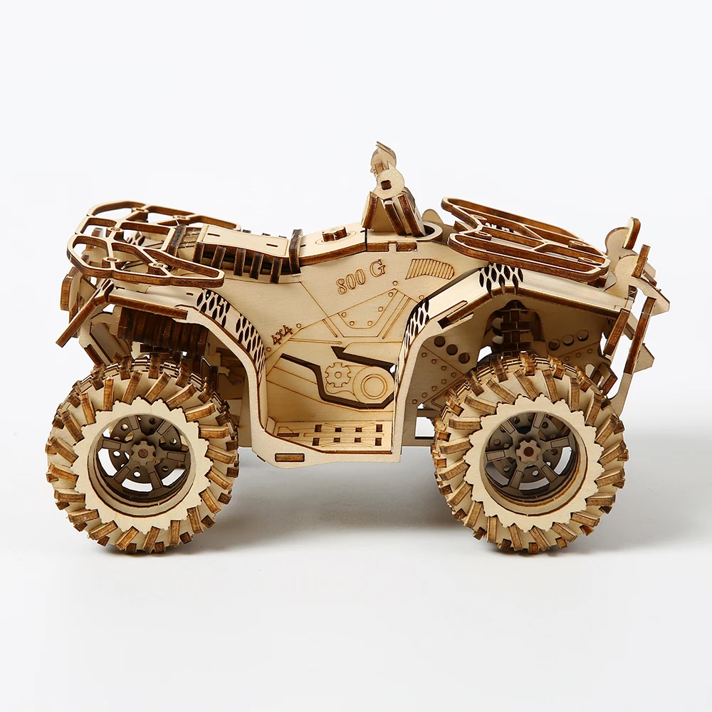 Wholesale plywood Wood Crafts DIY Beach buggy Wooden Puzzles For Adults