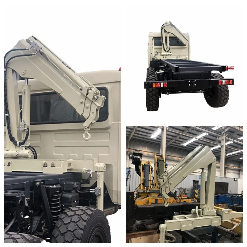 China Truck Cranes Manufacturer 1 Ton Small Crane Truck Hydraulic Knuckle Boom Truck Mounted Crane