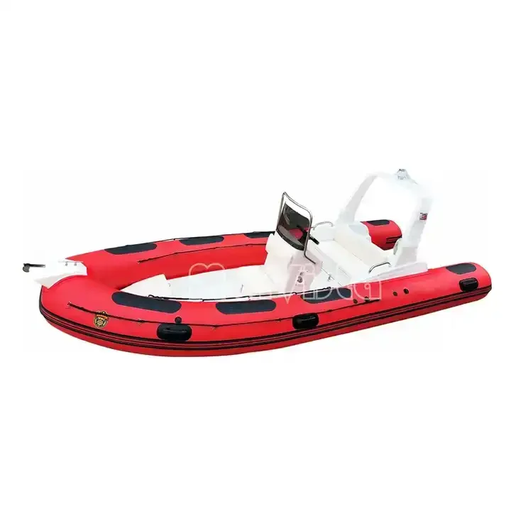 CE 17 ft RIB520C Fiberglass Deep V Hypalon Relaxing RIB Inflatable Boat For Fishing