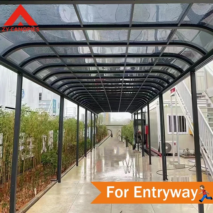 Sound Insulation Awning Canopies Aluminum Roof Canopy Polycarbonate Sheet Awning Balcony Canopy