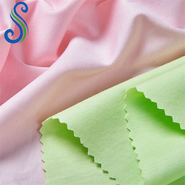 Breathable Cool Feeling 65%Cotton 30%Modal 5%Mulberry Silk Fabric for Tshirt