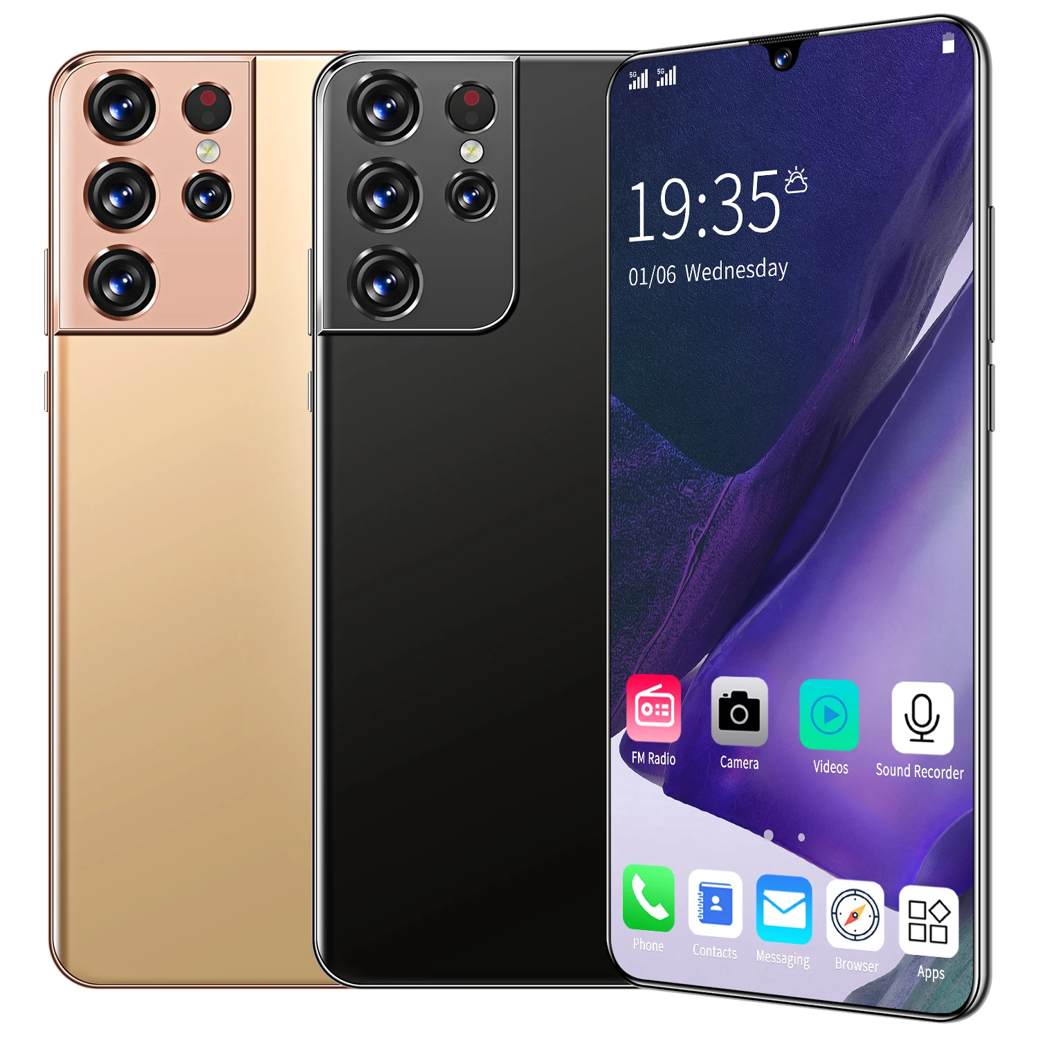 
5G Smart Phone HD Screen Fingerprint Face Android 10.0 10 Core Buy Mobile Phone Cheapest Smart Phone 