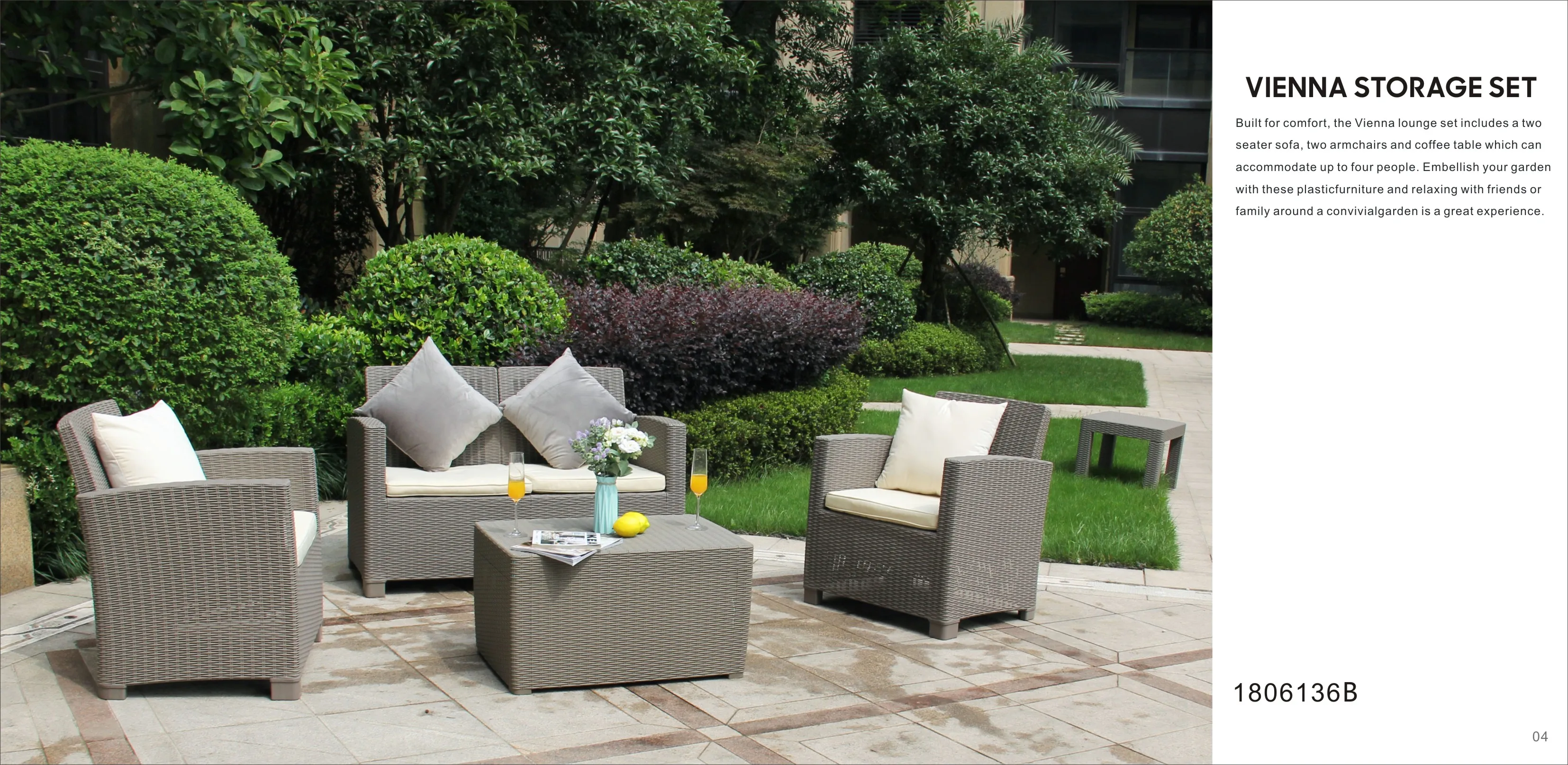 Best seller One box packing  OUTDOOR SOFA set rattan patio furniture set