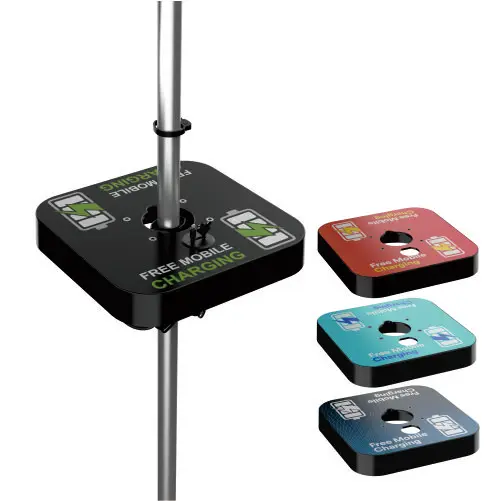 Portable Umbrella Solar Inverter DIY Charging Station for Mobile Phone for Activities Swimming Pool Beach