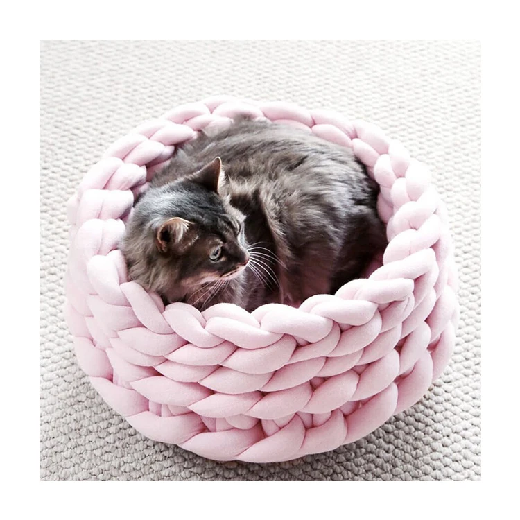 Cat Mat Pet Dog Animals Sleeping Sofa Soft Round Beds House Products For Cats
