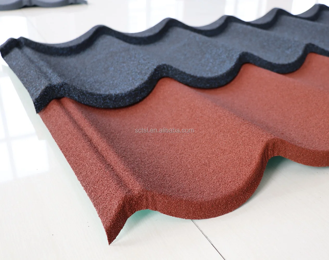 Colorful tone roof tiles Chip Coated Villa House Bond Classic and modern clay stone tiles ceramic roof tile