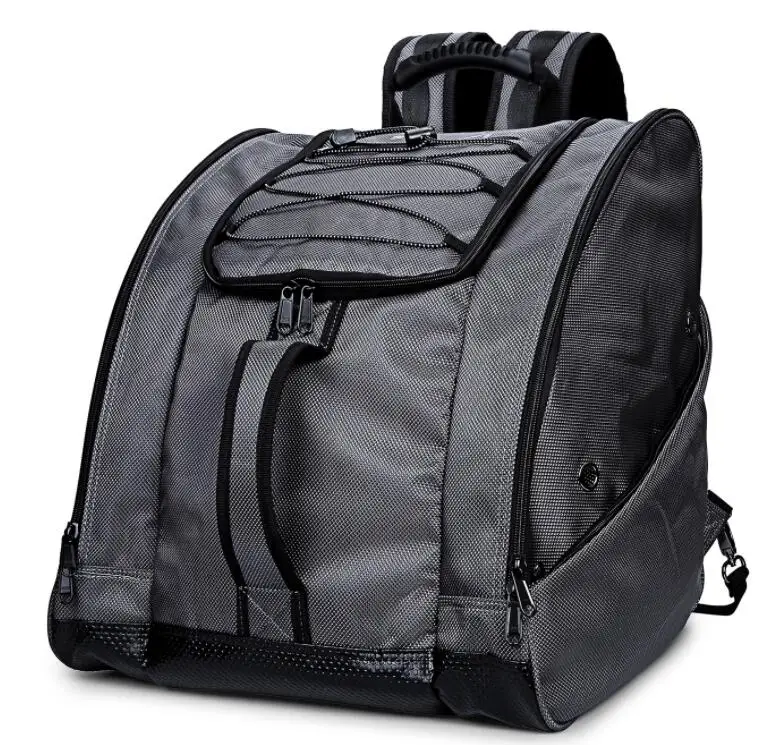 Ski Bag Large Suitable For Ski Shoes Helmets And Snowboard Boots Waterproof And Beautiful Suitable For Travel Gray