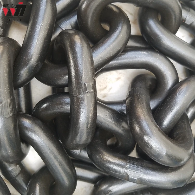Lifting Chain High Test Polished G80 Steel Marine Studless Link Anchor Chain For Loading Lifting Chain
