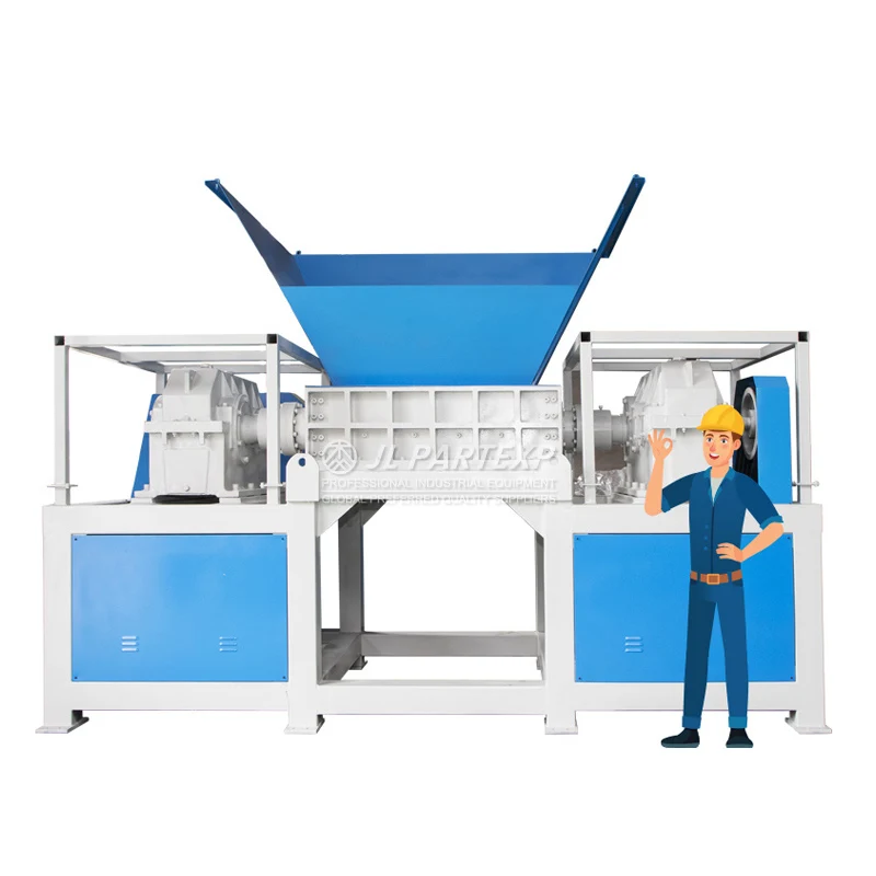 Double Shaft Polypropylene Pet/Rice/Paper/Goods Plastic Strapping Tape Crusher Shredder Machine