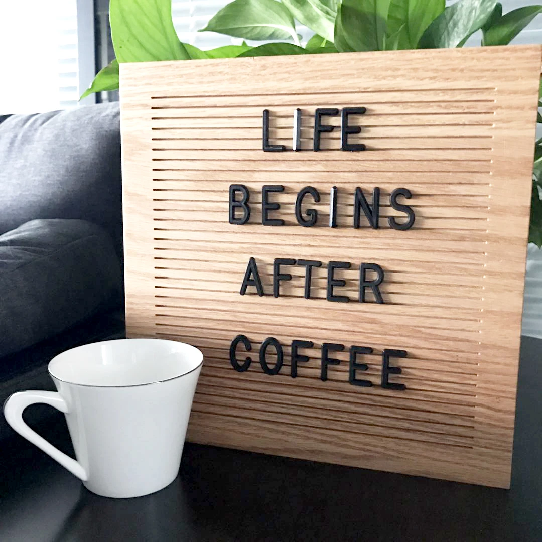 Home Decor Wall Signs Solid Oak Letter Board