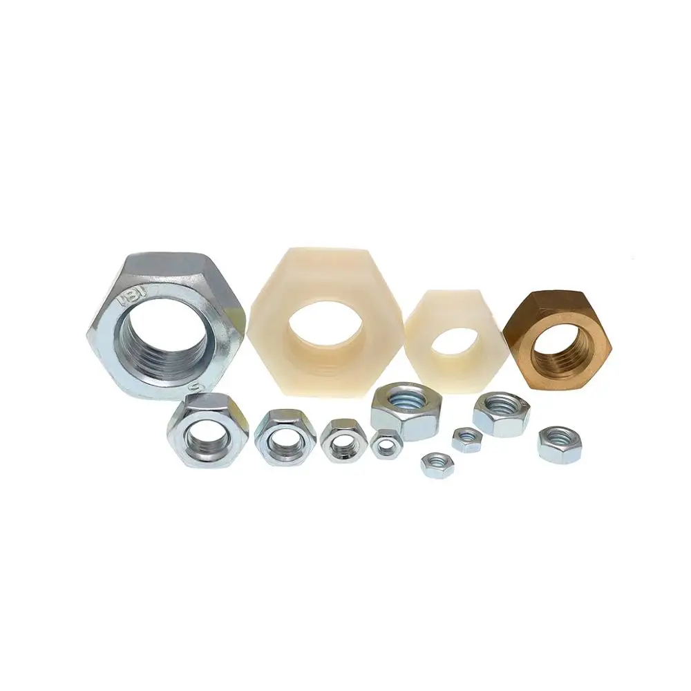 Custom High Quality Fasteners DIN 555 934 12mm Tuercas Manufacture M5 Brass Hex Nut
