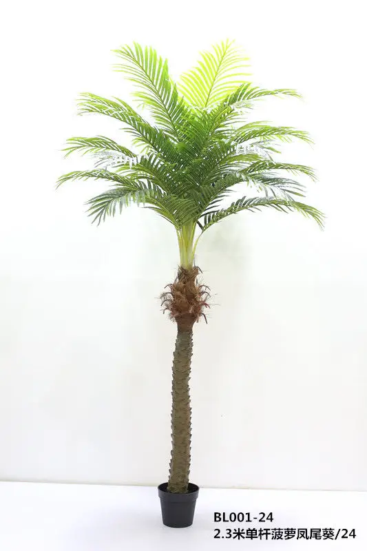 High quality outdoor decoration  artificial  phoenix kwai  palm tree with coconut  tall artificial plant potted