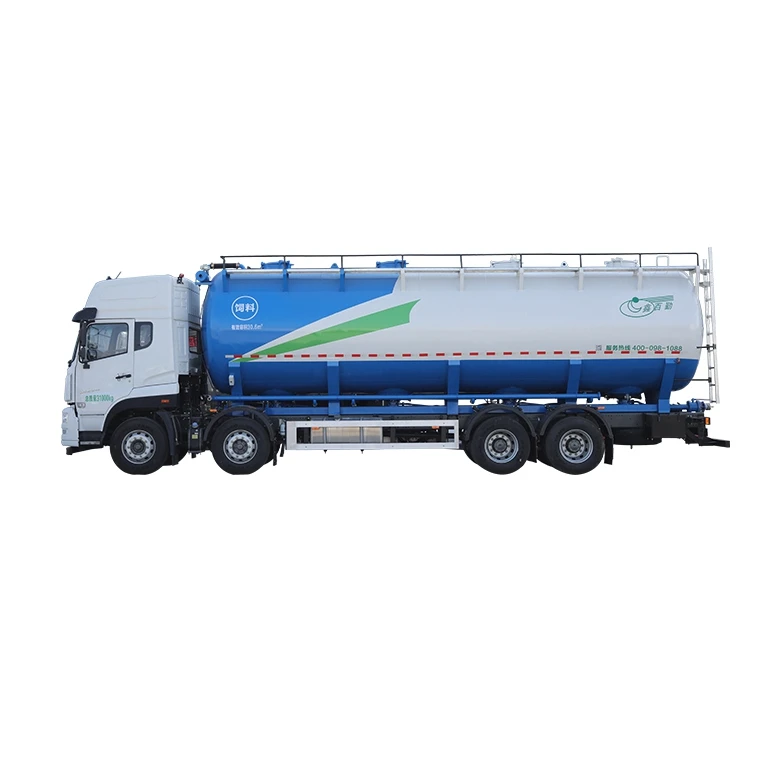 
Wholesale customized good quality sino 8.4m 8 x 4 electric drive animal bulk feed conveyor tank delivery transport truck 