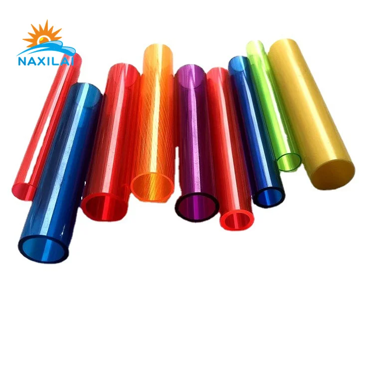 NAXILAI round polycarbonate led diffuser tube blue led tube polycarbonate 8 polycarbonate tube