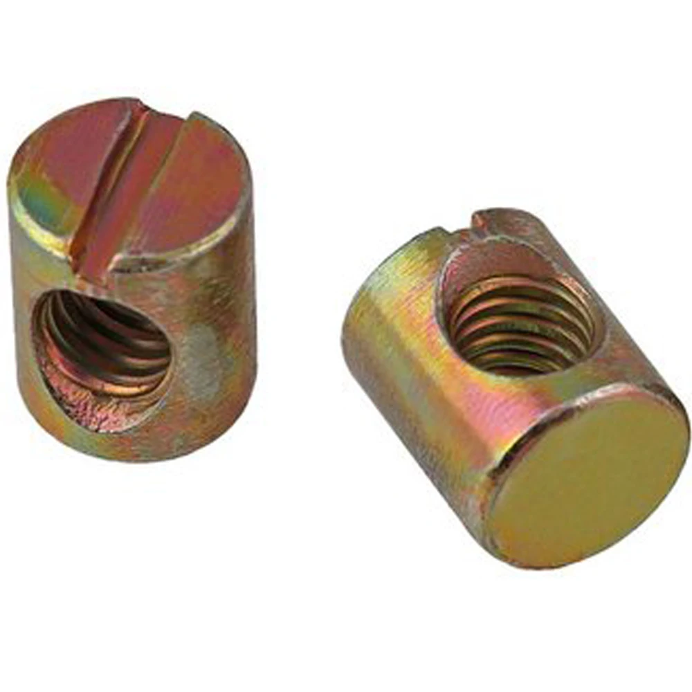 Plate M12 M4 M5 6mm Barrel Nut Stainless Steel Cross Dowel Barrel Nut For Furniture M6 Barrel Nut