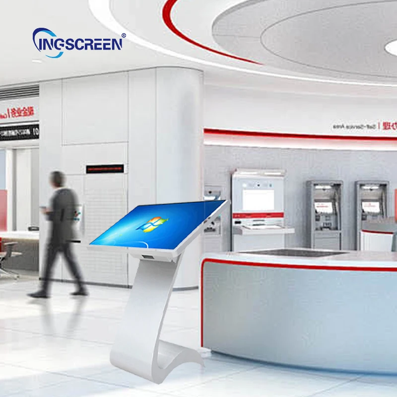 INGSCREEN напольный интерактивный сенсорный экран рекламный информационный киоск для торгового центра и ресторана