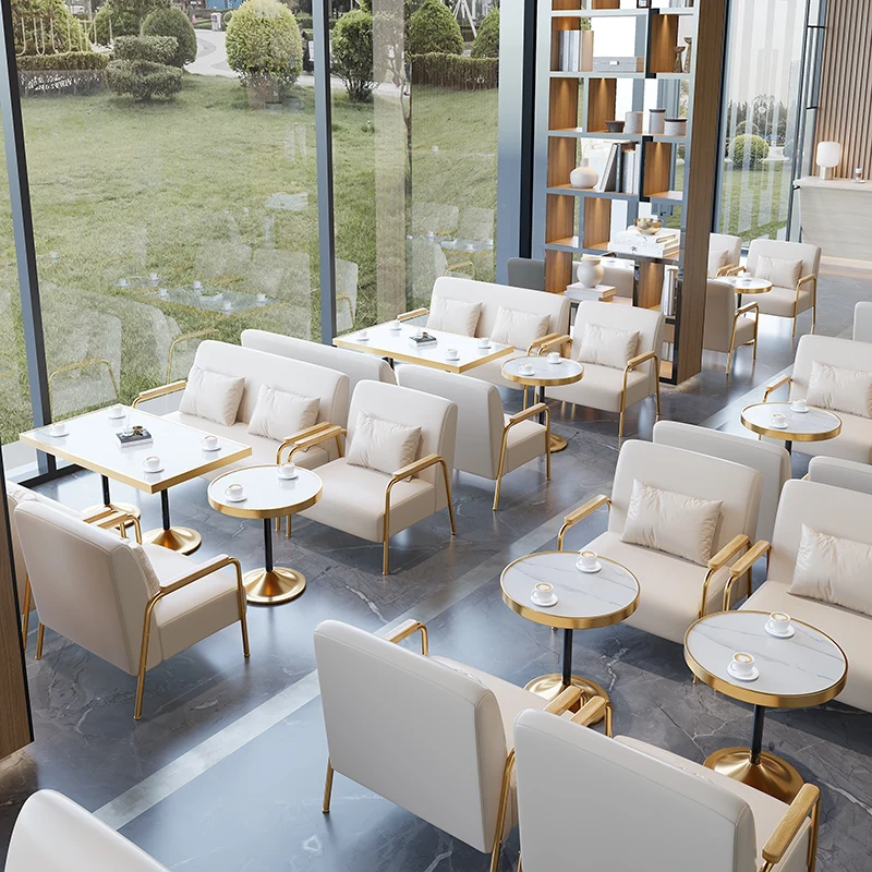 Light Luxury Double Small Sofa Set Simple Red Fabric Design for Living Room Apartment Clothing Shop Studio or Hotel Use