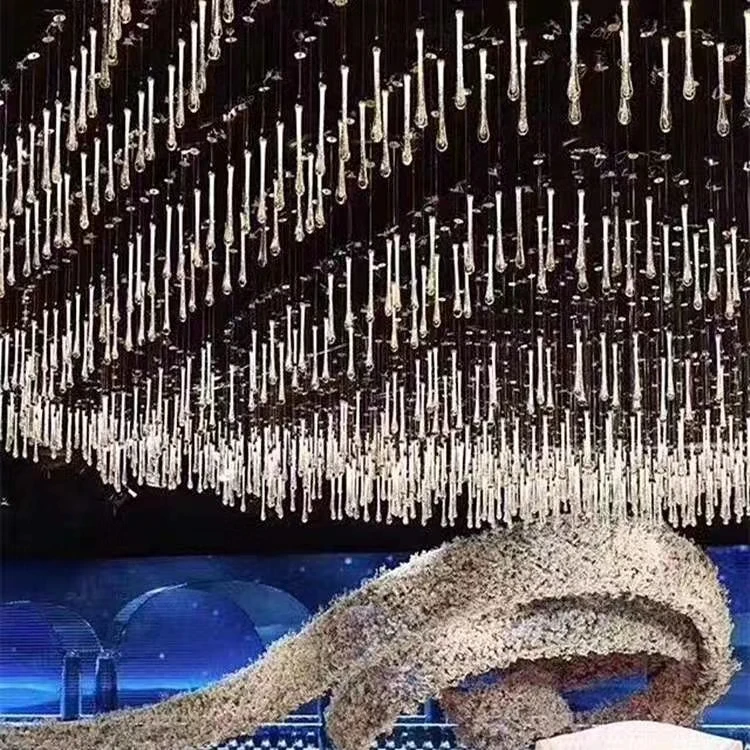 Прозрачная акриловая подвеска в виде капли воды воздушная украшения на потолок свадебный реквизит свадебные потолочные хрустальные