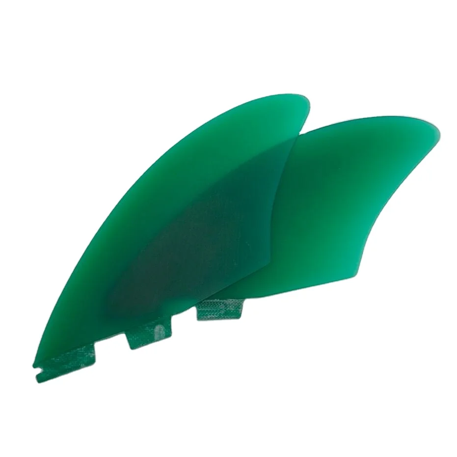 Manufacture surfboard fins China surfing Twin fins Dual tab II  Handcraft fiberglass Resin twin fin