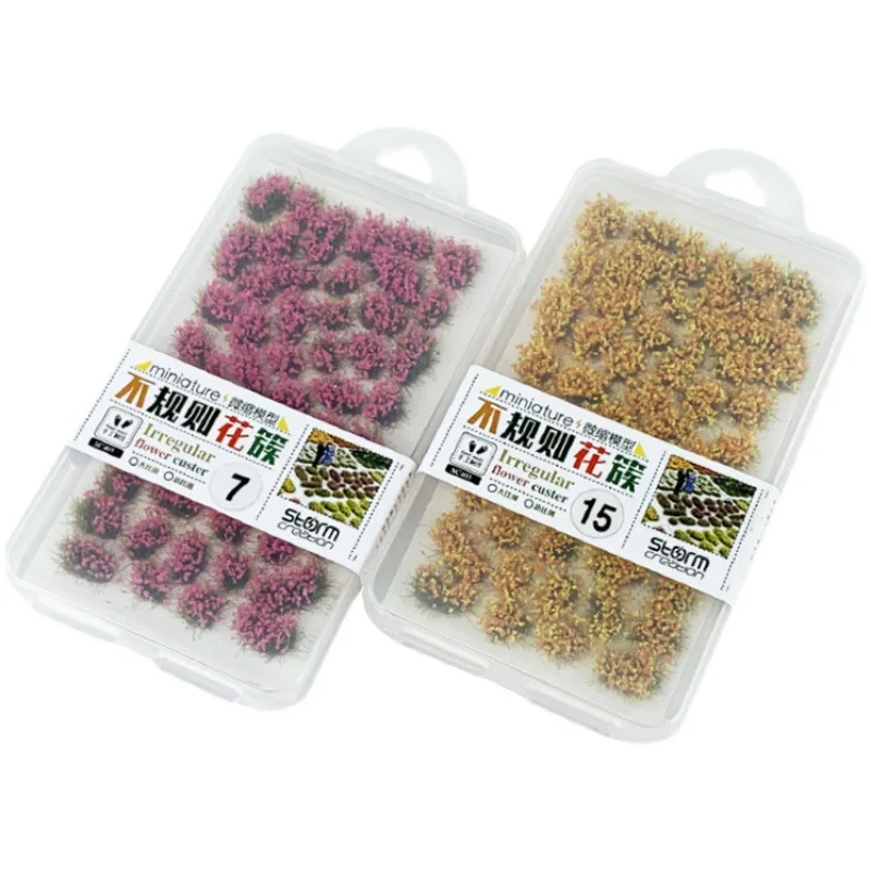 Bfcz Irregular Flower Cluster (small) Model Straw Field Landscape Simulation Static Building Sand Table Materials
