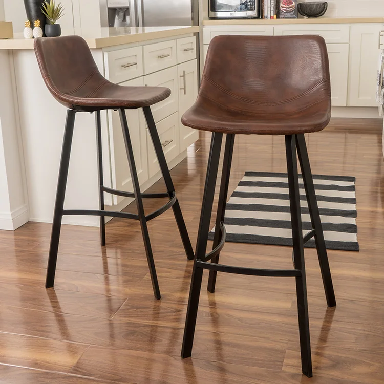 Free Shipping In The US Modern Upholstered Bar Stool Chairs