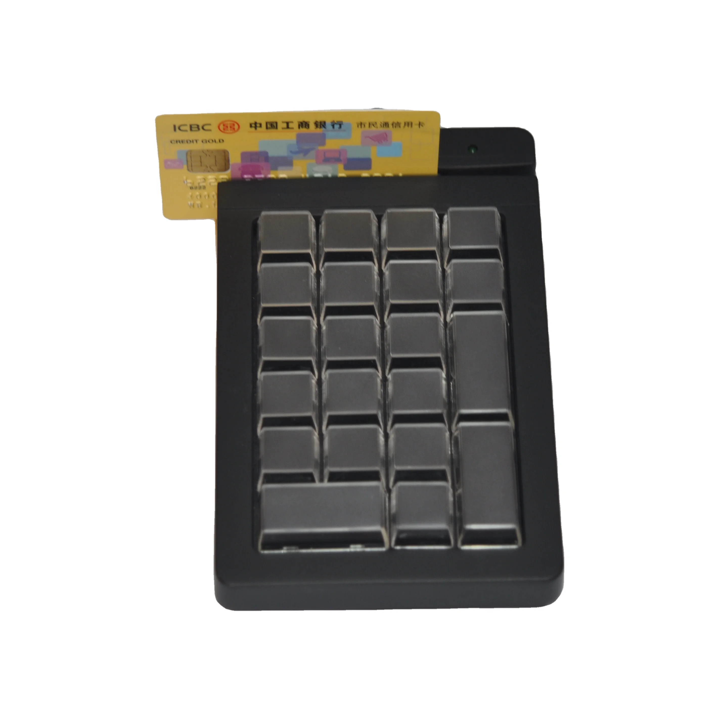 LIF Mini 24-Keys Cherry MX Programmable USB POS Keyboard with Smart Card Reader