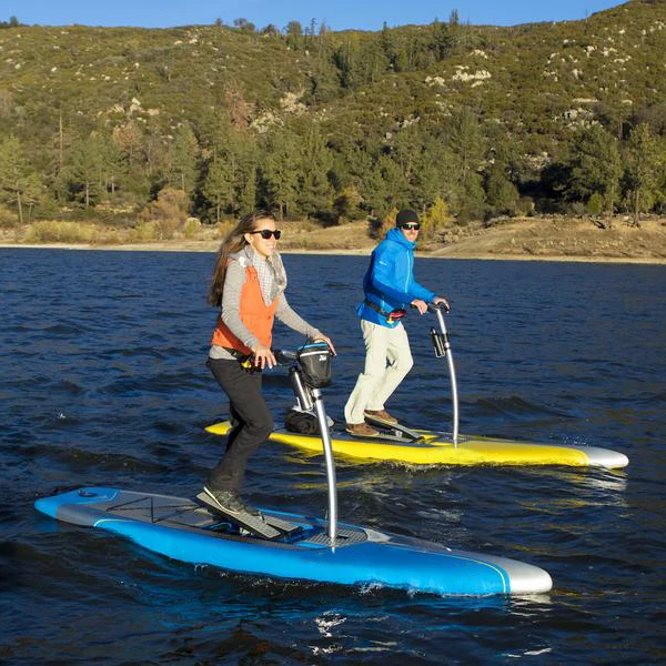 Quick Set Adjustable Handlebar water entertainment water bike pedal boats for sale