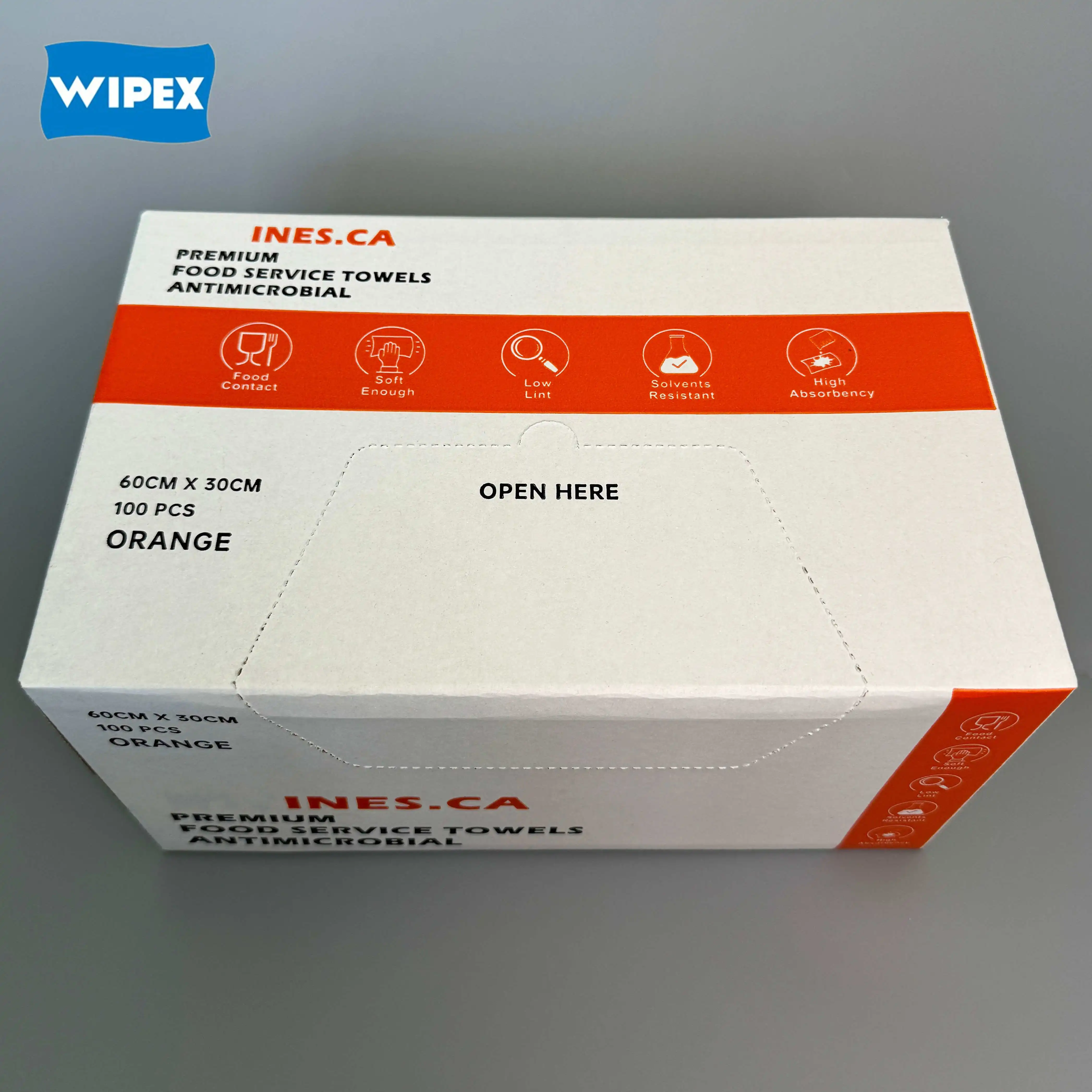 Wipex OEM многоразовая Нетканая Антибактериальная Чистящая салфетка/тряпка/полотенце для кухни и ресторана
