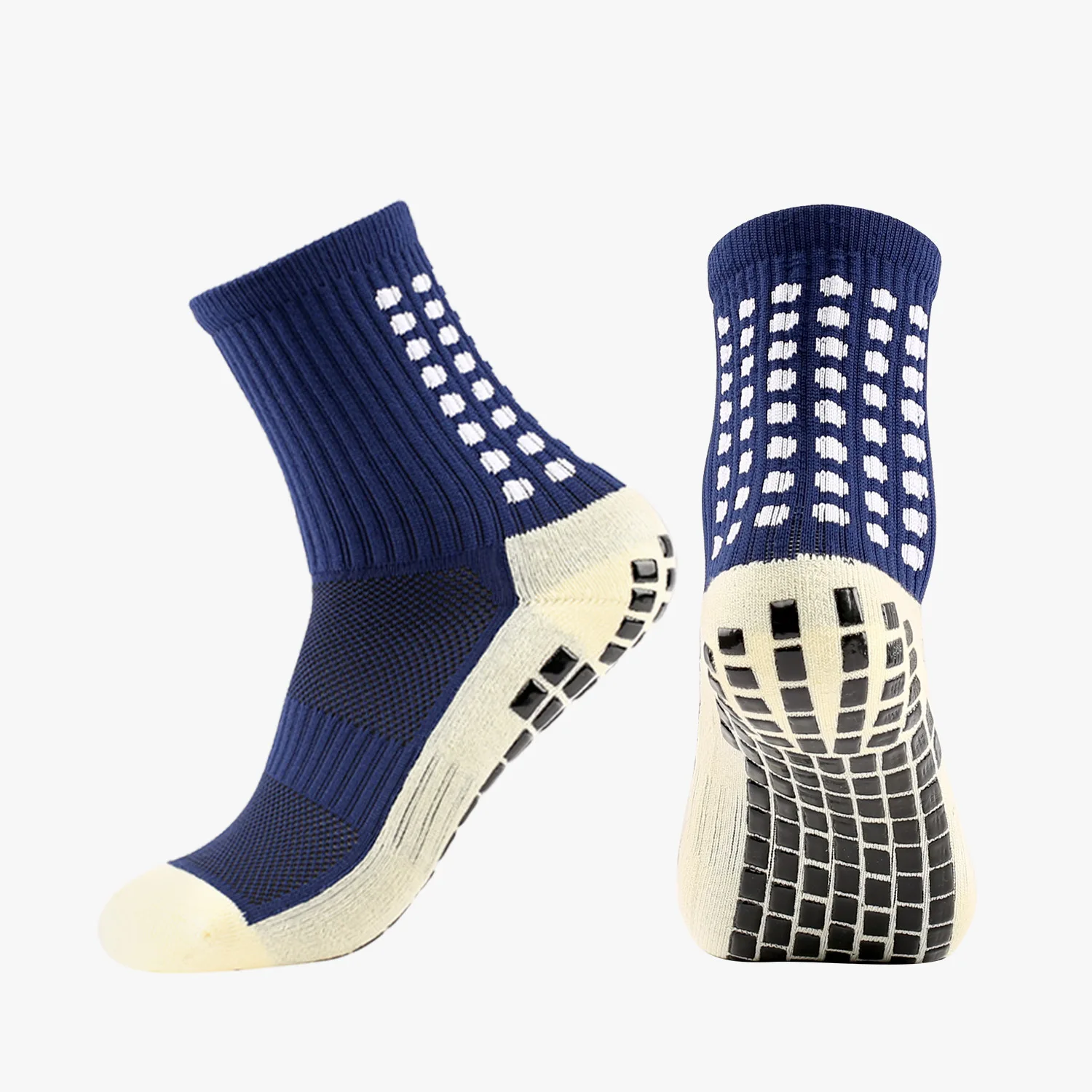 Custom logo anti slip socks football non slip cotton socks soccer athletic socks