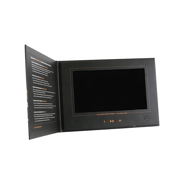 Et-digital audio video greeting cards manufacturer for LED or LCD display in business card format video brochure card