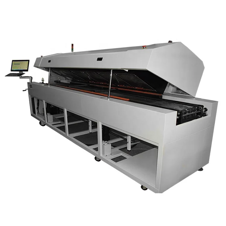 Machinery for electronic products Led 6 Warm Zone Single Rail reflow soldering machine Welding Equipment reflow oven