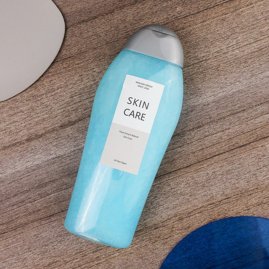 350ml oblique shoulder lotion bottle plastic cosmetic packaging 500ml body wash shampoo lotion bottles container