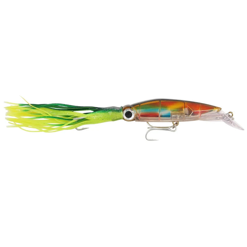 fishing lure sinking color skirt squid bait 23cm/38g  Artificial bait hard fishing bait